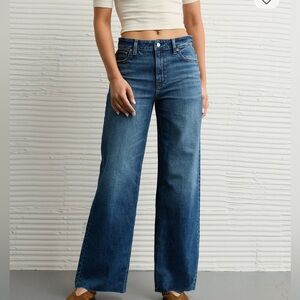 American Eagle Outfitters Super High-Waisted Baggy Wide-Leg Jean